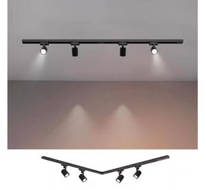 BRILAGI - Bodové svítidlo v lištovém systému HUSKY 4xGU10/10W/230V 150 cm černá