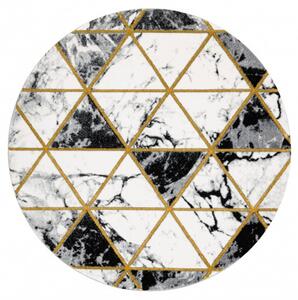 Dywany Łuszczów Kusový koberec Emerald 1020 black and gold kruh ROZMĚR: 160x160 (průměr) kruh