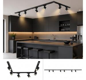 BRILAGI - Bodové svítidlo v lištovém systému HUSKY 6xGU10/10W/230V 225 cm černá