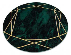 Dywany Łuszczów Kusový koberec Emerald 1022 green and gold kruh - 160x160 (průměr) kruh cm