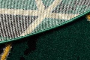 Dywany Łuszczów Kusový koberec Emerald 1020 green and gold kruh - 120x120 (průměr) kruh cm