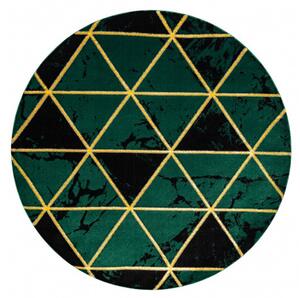 Dywany Łuszczów Kusový koberec Emerald 1020 green and gold kruh ROZMĚR: 200x200 (průměr) kruh