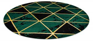 Dywany Łuszczów Kusový koberec Emerald 1020 green and gold kruh - 200x200 (průměr) kruh cm