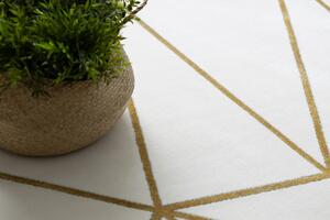 Dywany Łuszczów Kusový koberec Emerald 1013 cream and gold kruh ROZMĚR: 160x160 (průměr) kruh
