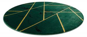 Dywany Łuszczów Kusový koberec Emerald geometric 1012 green and gold kruh - 200x200 (průměr) kruh cm