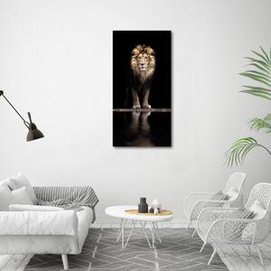 Vertikální Vertikální Foto obraz na plátně do obýváku Portrét lva ocv-118199528