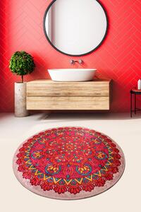ASIR Koupelnová předložka LATCH COLOURFUL červená mandala