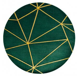 Dywany Łuszczów Kusový koberec Emerald 1013 green and gold kruh - 120x120 (průměr) kruh cm
