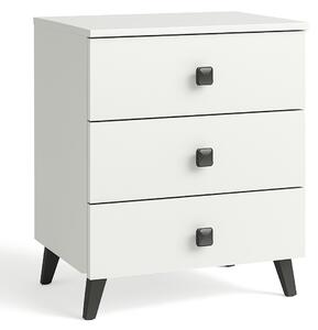 Ak furniture Komoda MOBI K-03 bílá/černá