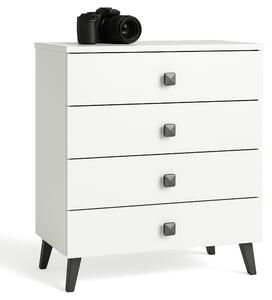 Ak furniture Komoda MOBI K-04 bílá/černá