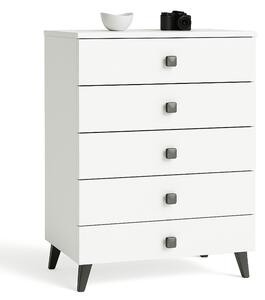 Ak furniture Komoda MOBI K-05 bílá/černá