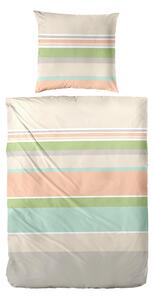 POVLEČENÍ, makosatén, oranžová, světle zelená, béžová, 135/200 cm XXXL - Online Only povlečení, Online Only