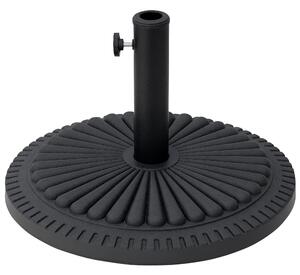 Základna pro slunečník Outsunny 14 kg, kulatá, držák slunečníku, váha pro slunečník s průměrem pólů 35-48 mm, pro balkon, terasu, zahradu, černá | Aos