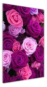 Vertikální Foto obraz sklo tvrzené Růžové růže osv-119226087