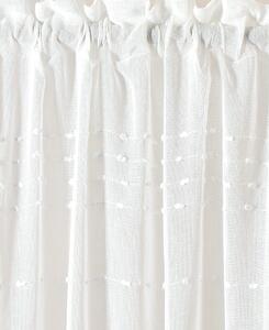 Room99 Záclona na pásce Marisa Tečky Barva: Bílá, Velikost: 140 x 280 cm