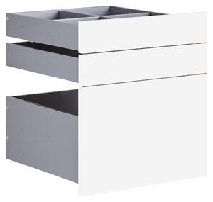 SADA ZÁSUVEK, vysoce lesklá bílá, 45,3/50,3/46,8 cm Hom`in - Šatní skříně