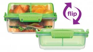 Box na potraviny Sistema Square Lunch Stack TO GO 1,24l Barva: fialová