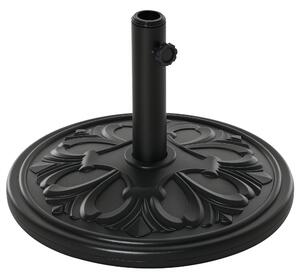 Outsunny Slunečníkový Stojan 13 kg Držák Slunečníku pro Slunečníky s průměrem 35 mm/38 mm/48 mm pro Zahradu, Balkon, Antická Černá | Aosom