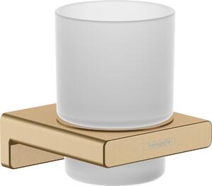 Hansgrohe AddStoris Q - Nádobka na ústní hygienu, kartáčovaný bronz 41749140