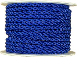 Provázek kroucený TwistCord Royal Blue tmavě modrý 3mm x 4m (5,- Kč/m)