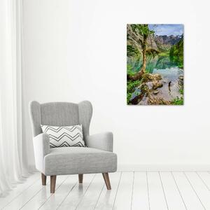Vertikální Foto obraz skleněný svislý Jezero v horách osv-120186723