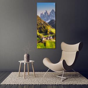 Vertikální Foto obraz na plátně Mestečko v horách ocv-120357126