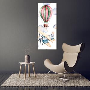 Vertikální Foto obraz na plátně Balóny a letadla ocv-120698556