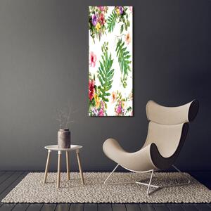Vertikální Fotoobraz na skle Tropické květiny osv-120863344