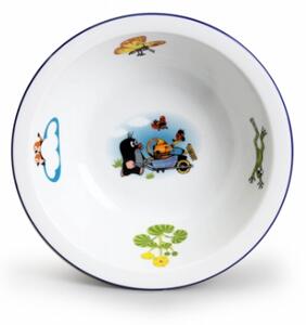 Dětská porcelánová miska kompotová, Thun, Krteček a kolečka