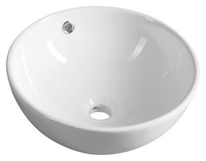 AQUALINE - Keramické umyvadlo na desku Ø 38 cm, bílá 38171