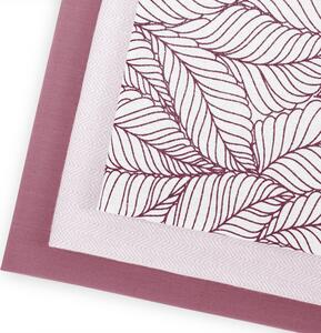 Sada bavlněných ručníků 50x70 cm 3 ks. Růžový vzor SABRIE