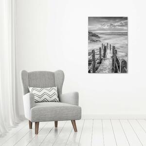 Vertikální Foto obraz na plátně Stezka nad mořem ocv-123720433