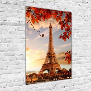 Vertikální Fotoobraz na skle Eiffelová věž Paříž osv-126000678