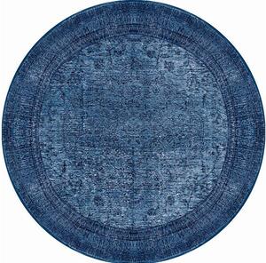 ASIR Kulatý koberec (150 cm) DORIAN CHENILLE - DARK BLUE AL modrý