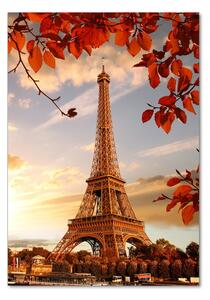 Vertikální Fotoobraz na skle Eiffelová věž Paříž osv-126000678