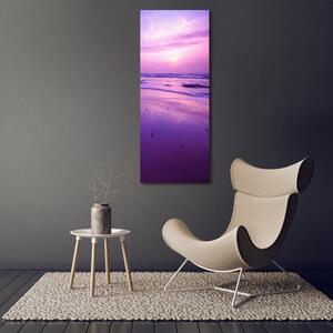 Vertikální Fotoobraz na skle Západ slunce moře osv-1272132