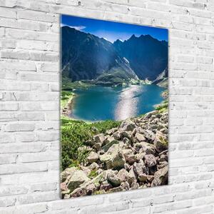 Vertikální Fotoobraz na skle Černé jezero Tatry osv-127509941