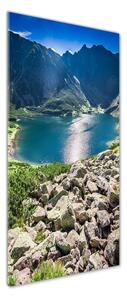 Vertikální Fotoobraz na skle Černé jezero Tatry osv-127509941