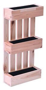 Dřevěný květináč EUR paleta - přírodní 15710
