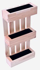 Dřevěný květináč EUR paleta - přírodní 15710