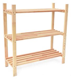 Dřevěný regál 75 x 30 x 80 cm ROJAPLAST 1375