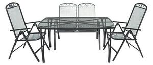ZWMC-38 Křeslo zahradní, polohovatelné, černé ROJAPLAST 97/20