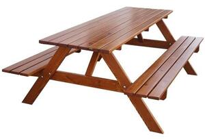 Piknik Zahradní set 200 cm, lakovaný ROJAPLAST 245/20