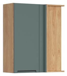 Family Line Skříňka Iris GNW-80/95/35, P/B, Dub hikora/Boho green matt