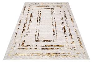 Makro Abra Kusový koberec GOLDEN MZ38K Moderní Klasický krémový hnědý Rozměr: 80x150 cm