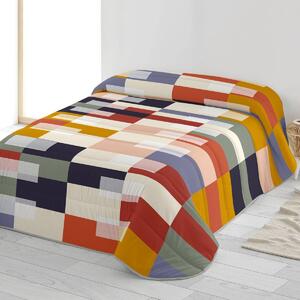 Přikrývka z mikrovlákna s potiskem Rozko 200g/m2 bílá/červená 140x200 cm