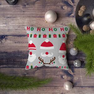 ASIR Polštář NYXMAS144 šedý se Santou