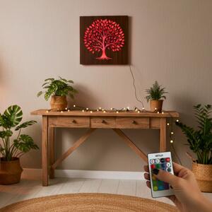 LED obraz Strom života – dřevěný obraz s podsvícením | SENTOP LED0561