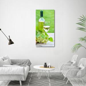 Vertikální Foto obraz na plátně Hrozny a víno ocv-147626427