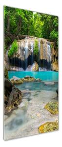 Vertikální Fotoobraz na skle Vodopád v džungli osv-168975123